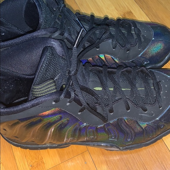 Nike Air Foamposite one PRM Triple Black sz 7 5 ...Pinterest